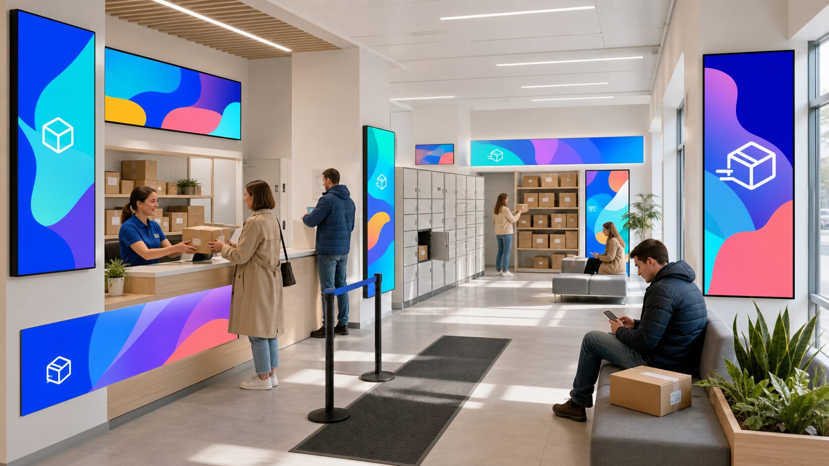 Indoor-реклама в пунктах выдачи Екатеринбурга